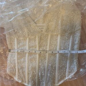 Meshki Ivory Beaded Corset Top